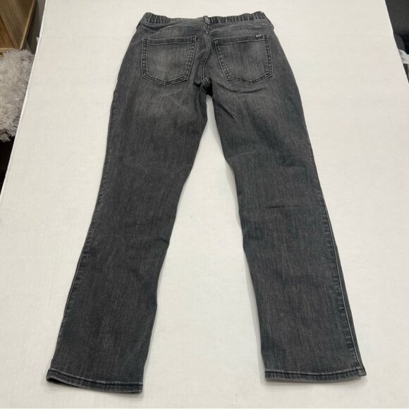 Abercrombie Kids Youth Girls Black Button Fly High Rise Straight Size 13/14 - Picture 3 of 4